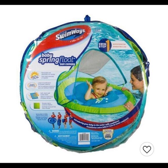 Swimways baby springs float W/ canopy - Picture 1 of 6